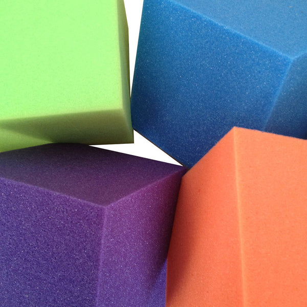 Carolina Gym Supply Foam Pit Cubes Blue Purple Orange Lime Green